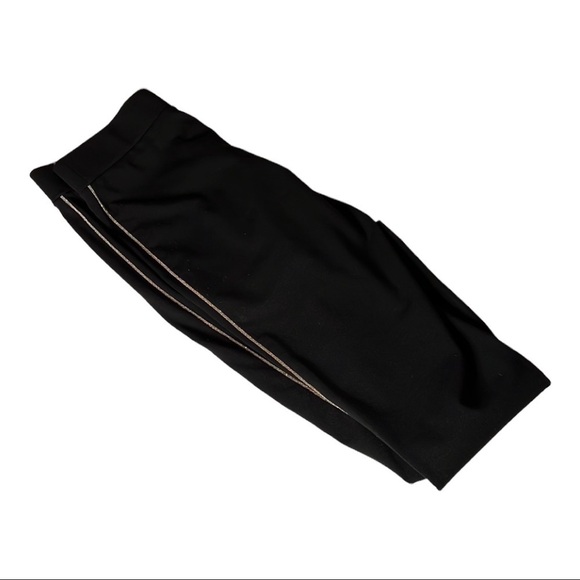 Women's Marc New York Andrew Marc Pull On Pants Size Medium Gold Stripe - Picture 2 of 4